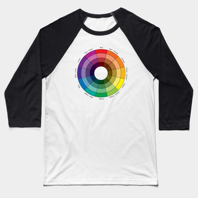 Color wheel Baseball T-Shirt by ROLLIE MC SCROLLIE